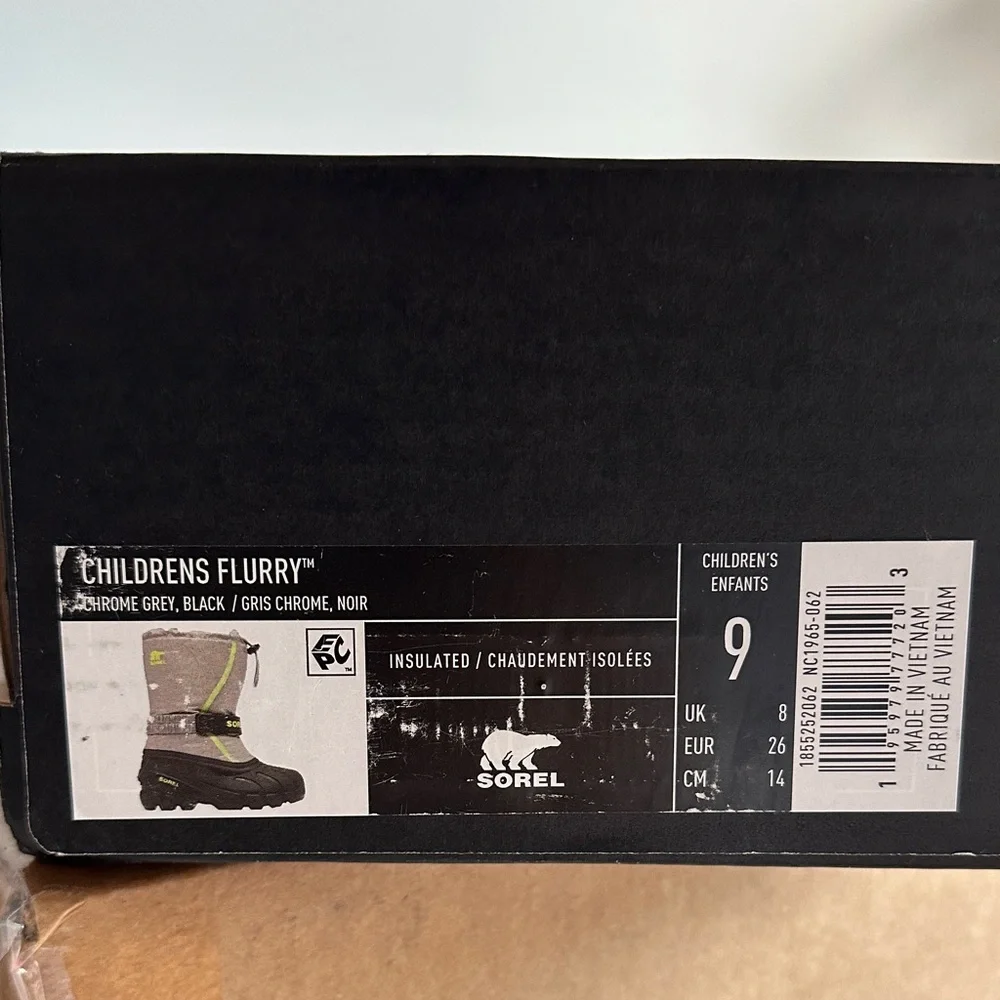 Sorel Flurry Kids Snow Boots - Size 9